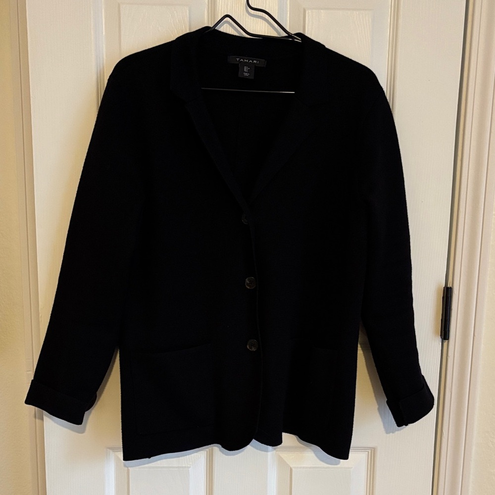 Tahari Black Blazer